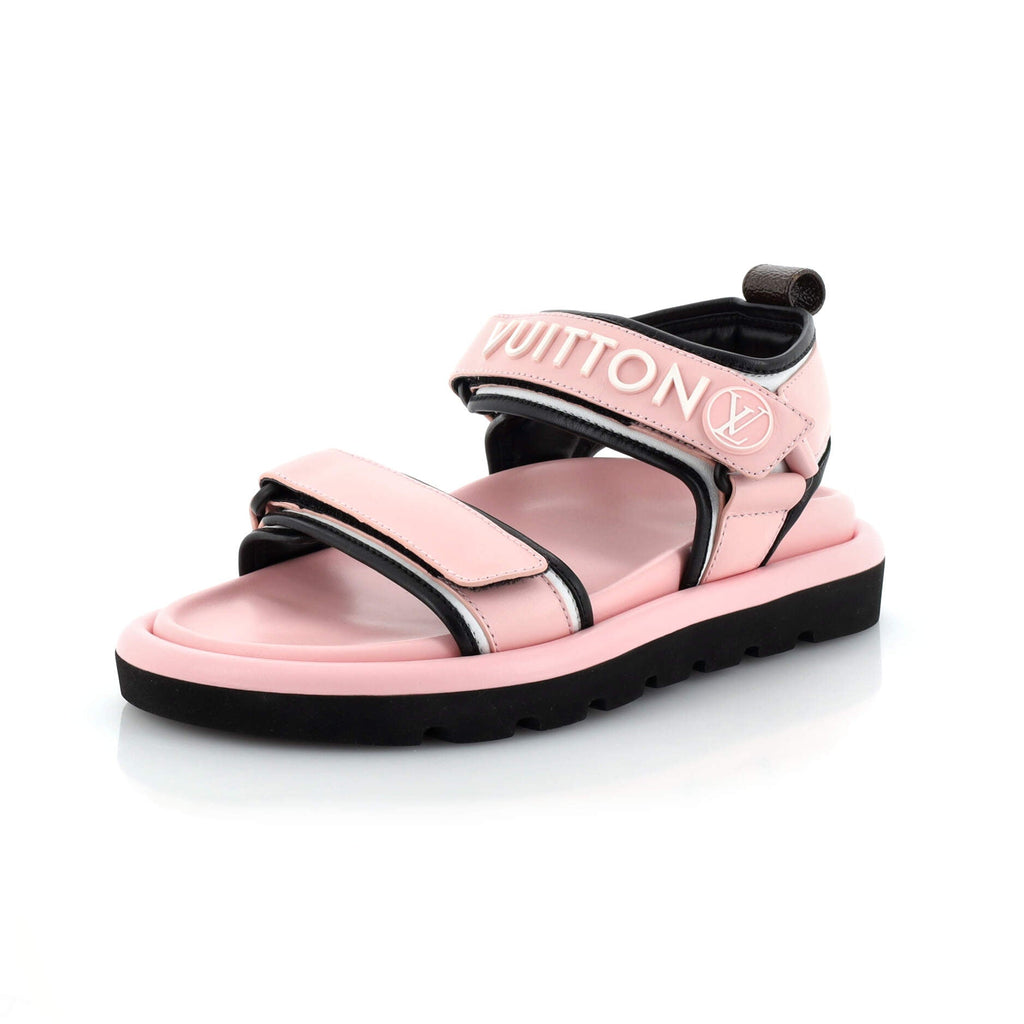 Women's Pool Pillow Flat Comfort Sandals Leather