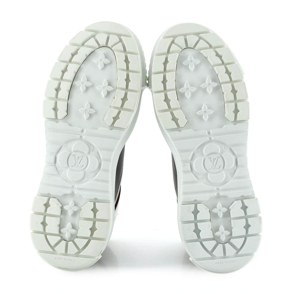 Women's LV Squad Sneaker Boots Printed Leather