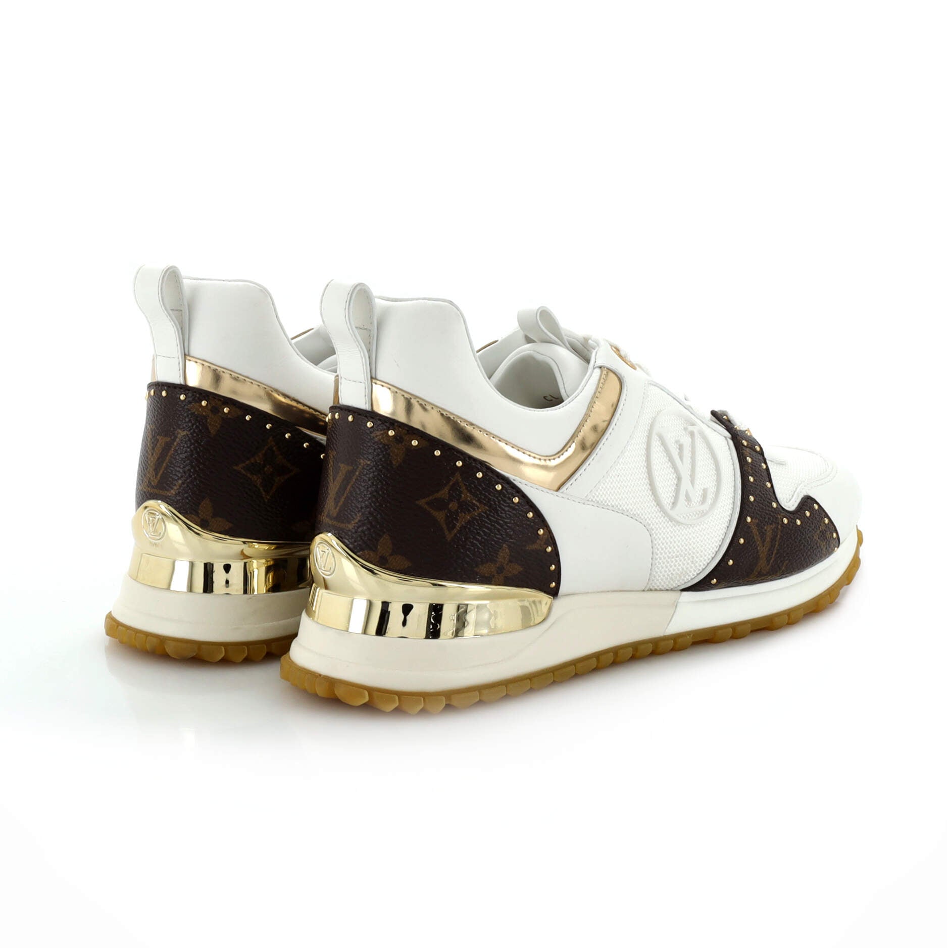 Women's Run Away Sneakers Mesh with Monogram Canvas and Leather