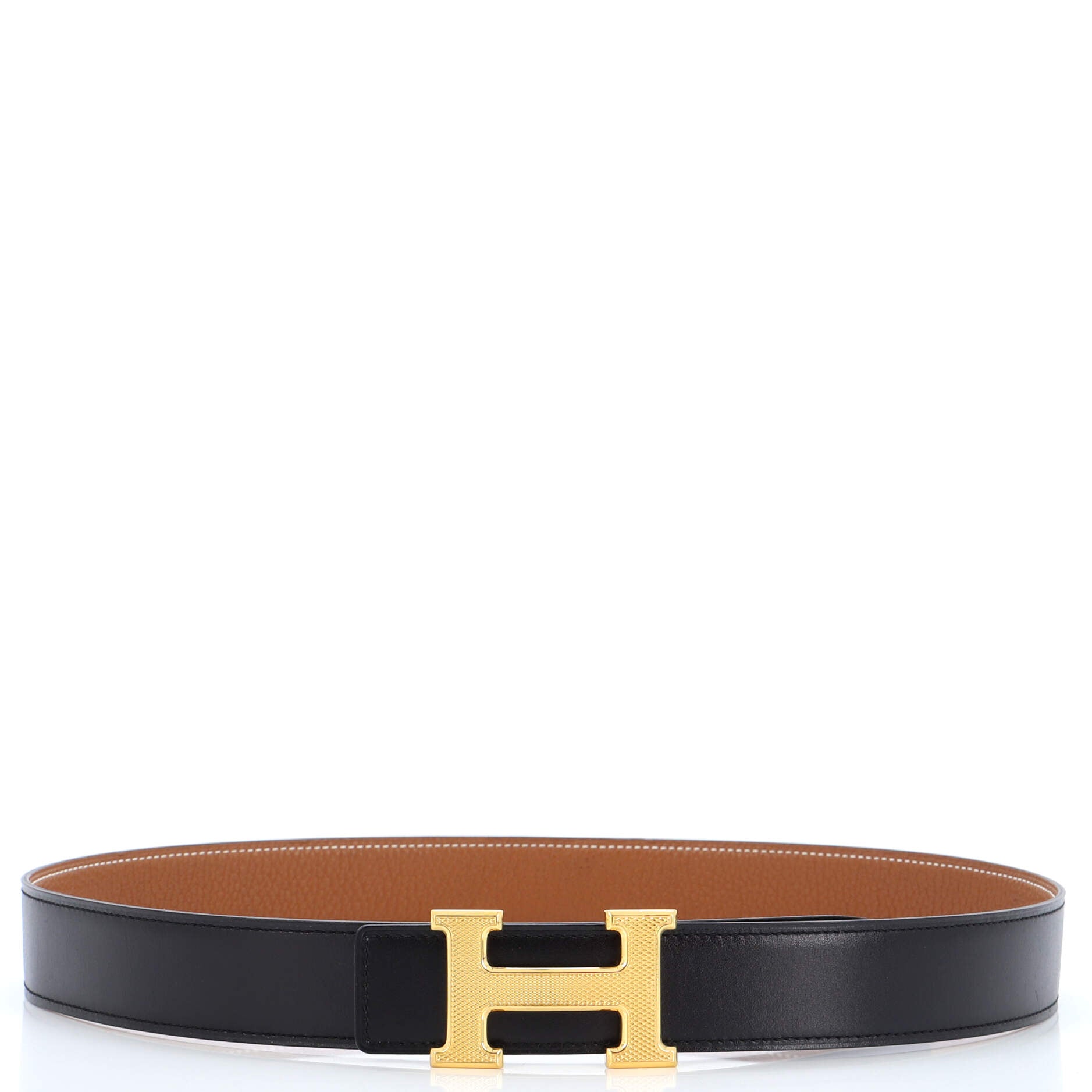 Constance Reversible Belt Leather with Guilloche Hardware Medium 85
