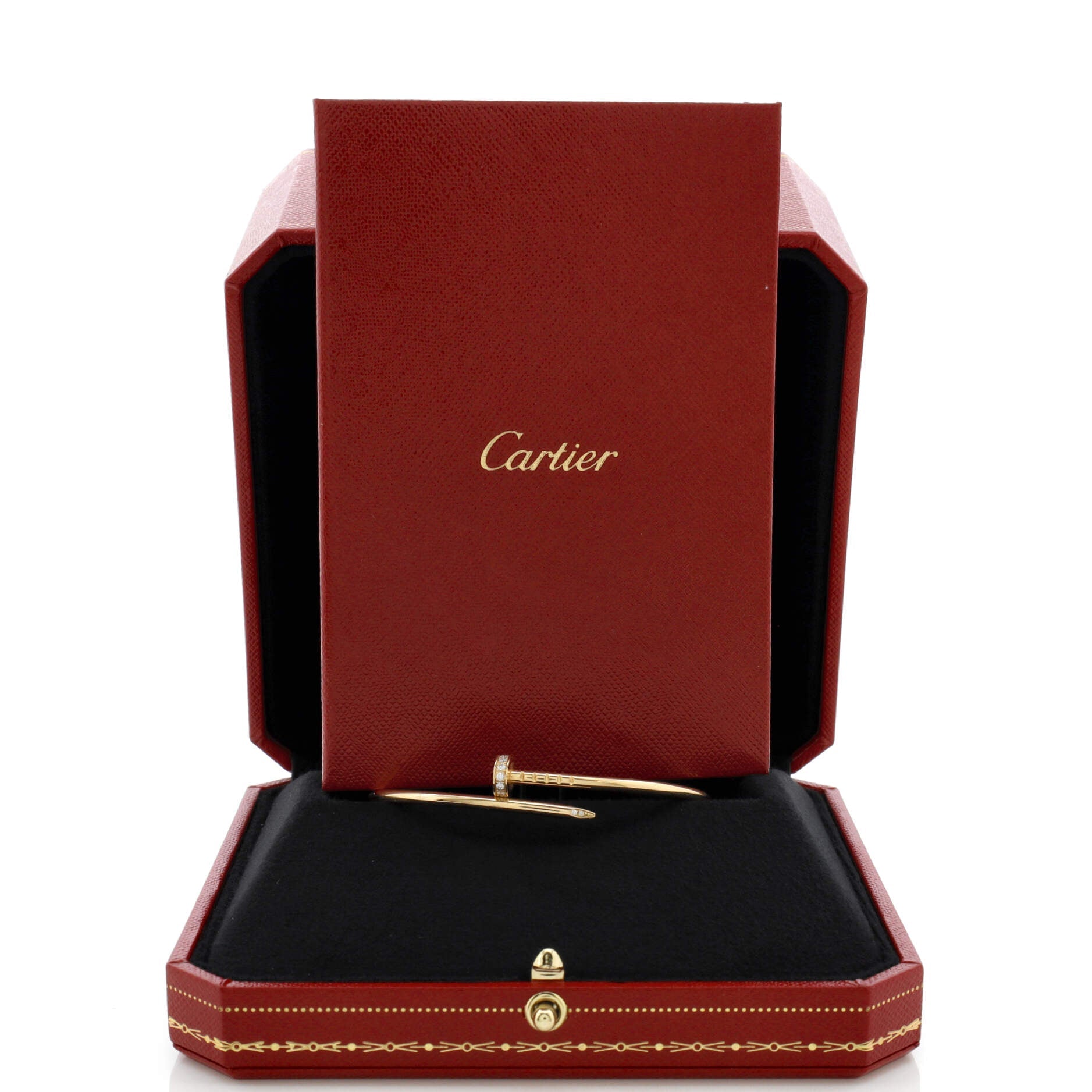 Juste un Clou Bracelet 18K Yellow Gold with Diamonds Small