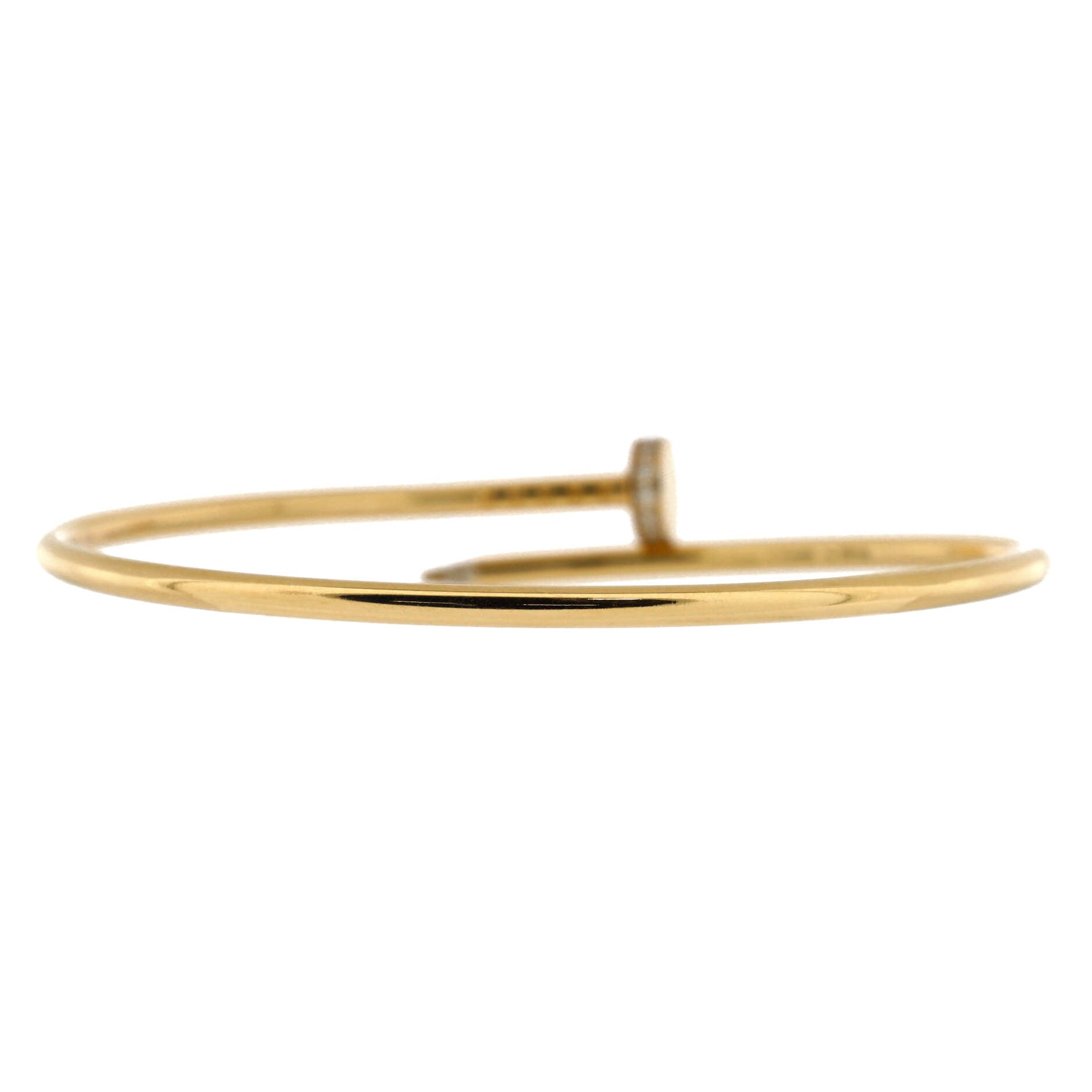 Juste un Clou Bracelet 18K Yellow Gold with Diamonds Small