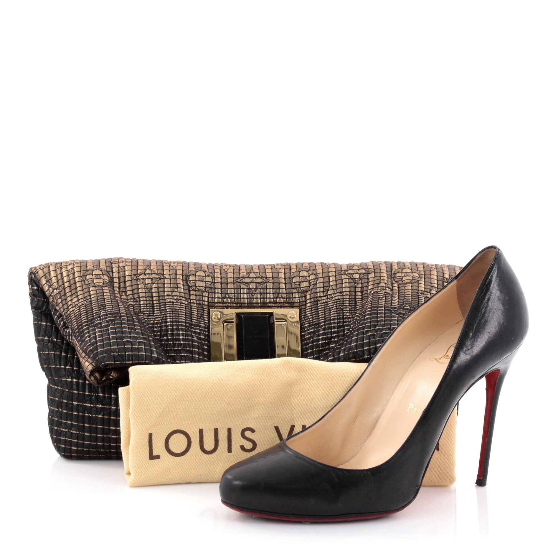 Altair Clutch Metallic Jacquard Textile
