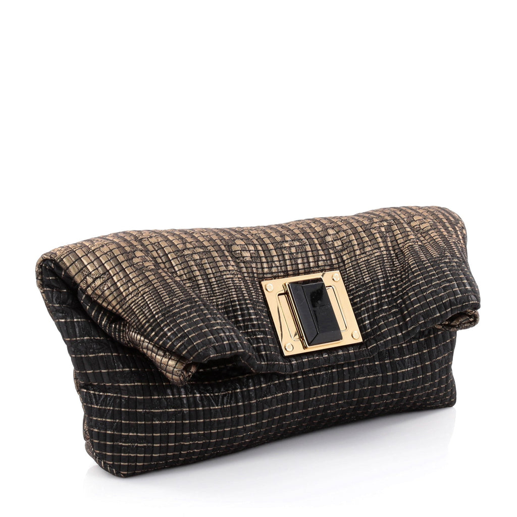 Altair Clutch Metallic Jacquard Textile