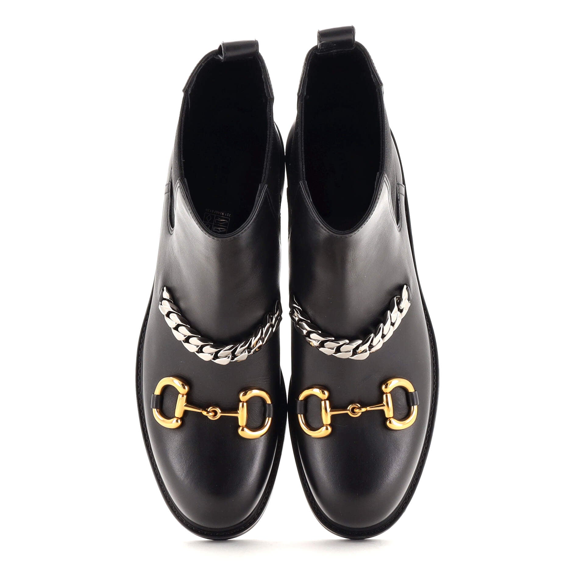 Women's Deva Horsebit Chain Chelsea Boots Leather