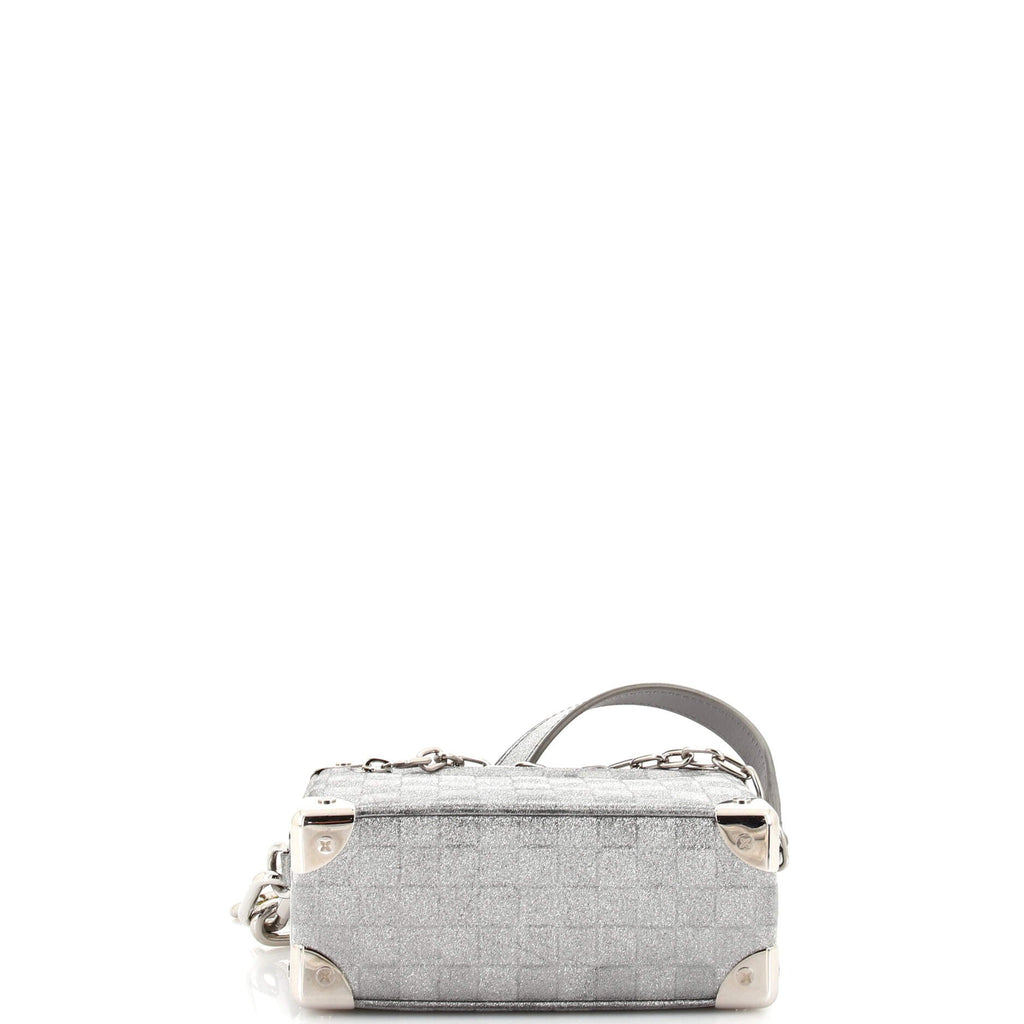 Soft Trunk Bag Damier Glitter Leather Mini