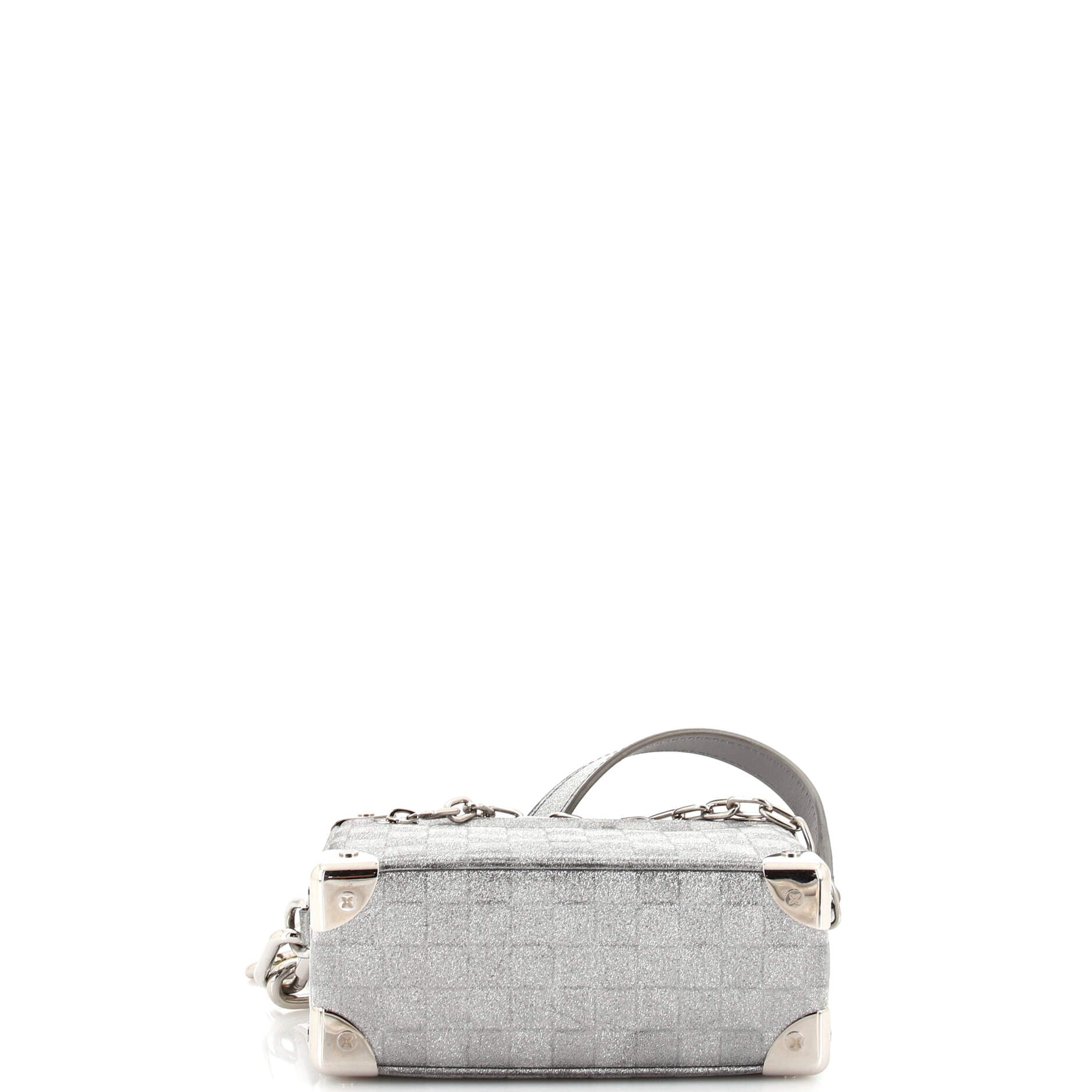 Soft Trunk Bag Damier Glitter Leather Mini