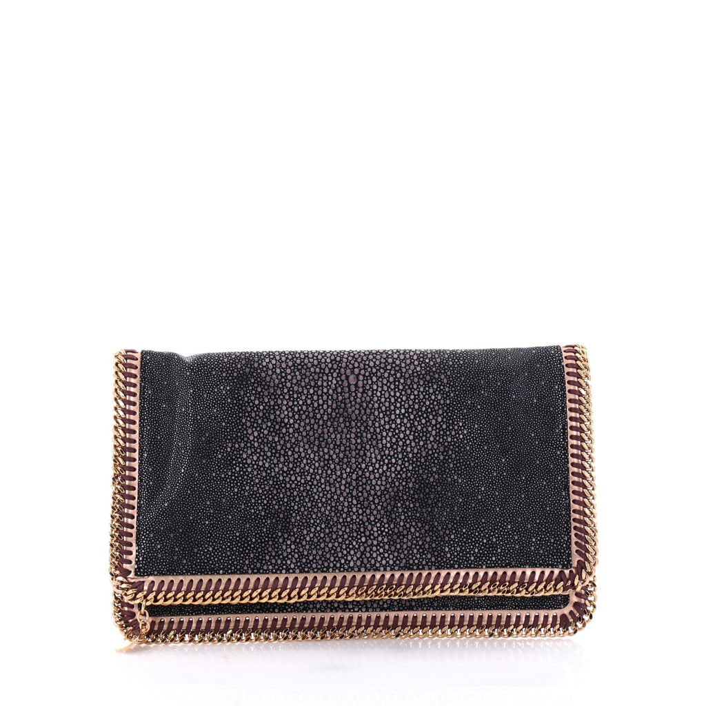 Falabella Fold Over Clutch Stingray