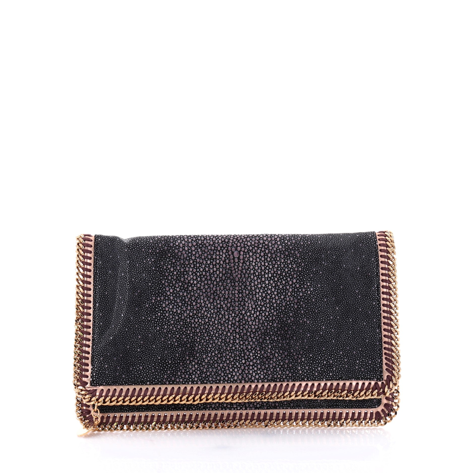 Falabella Fold Over Clutch Stingray