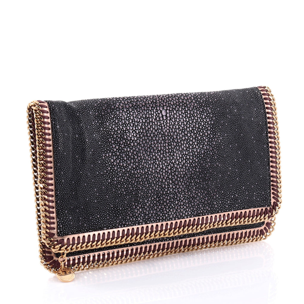 Falabella Fold Over Clutch Stingray