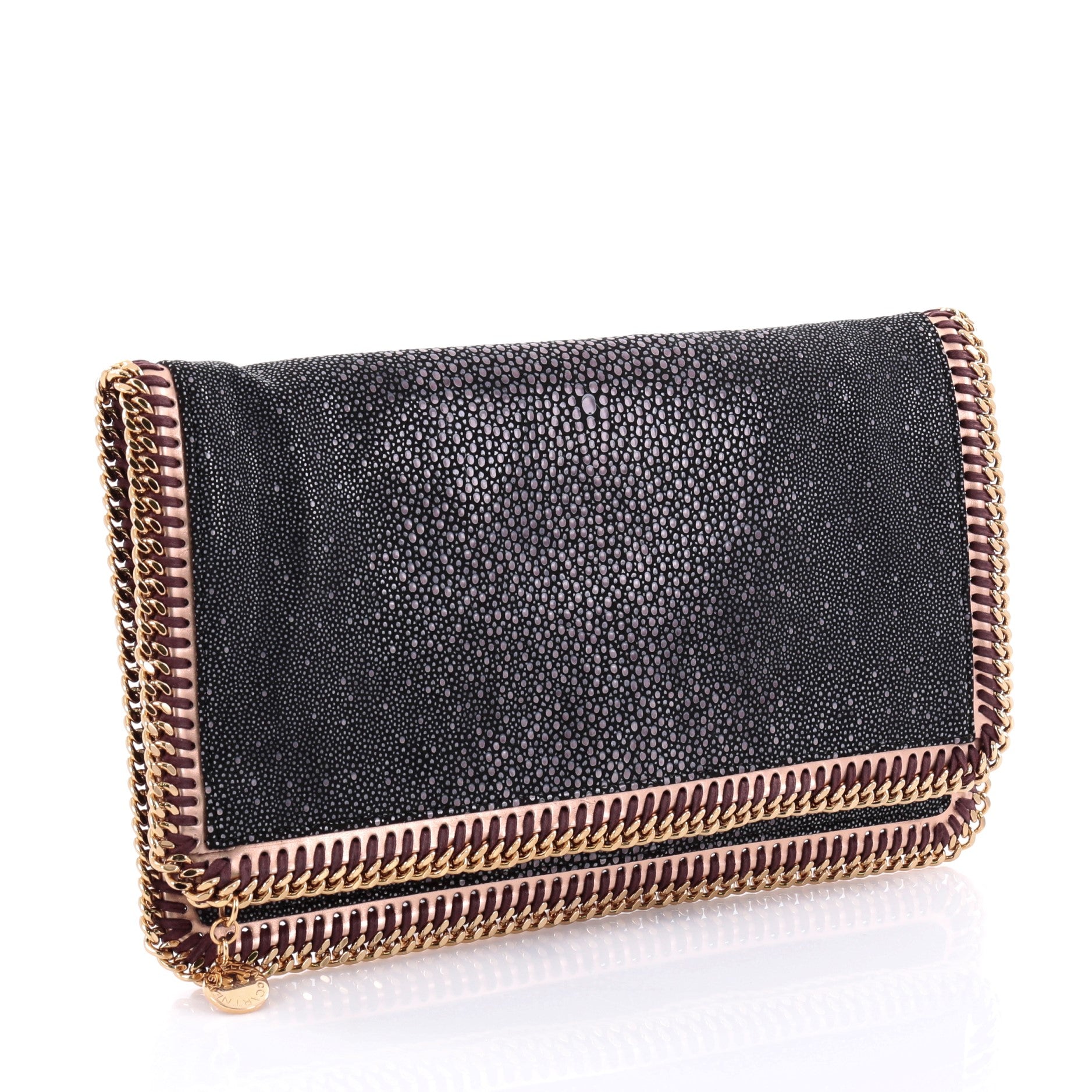 Falabella Fold Over Clutch Stingray