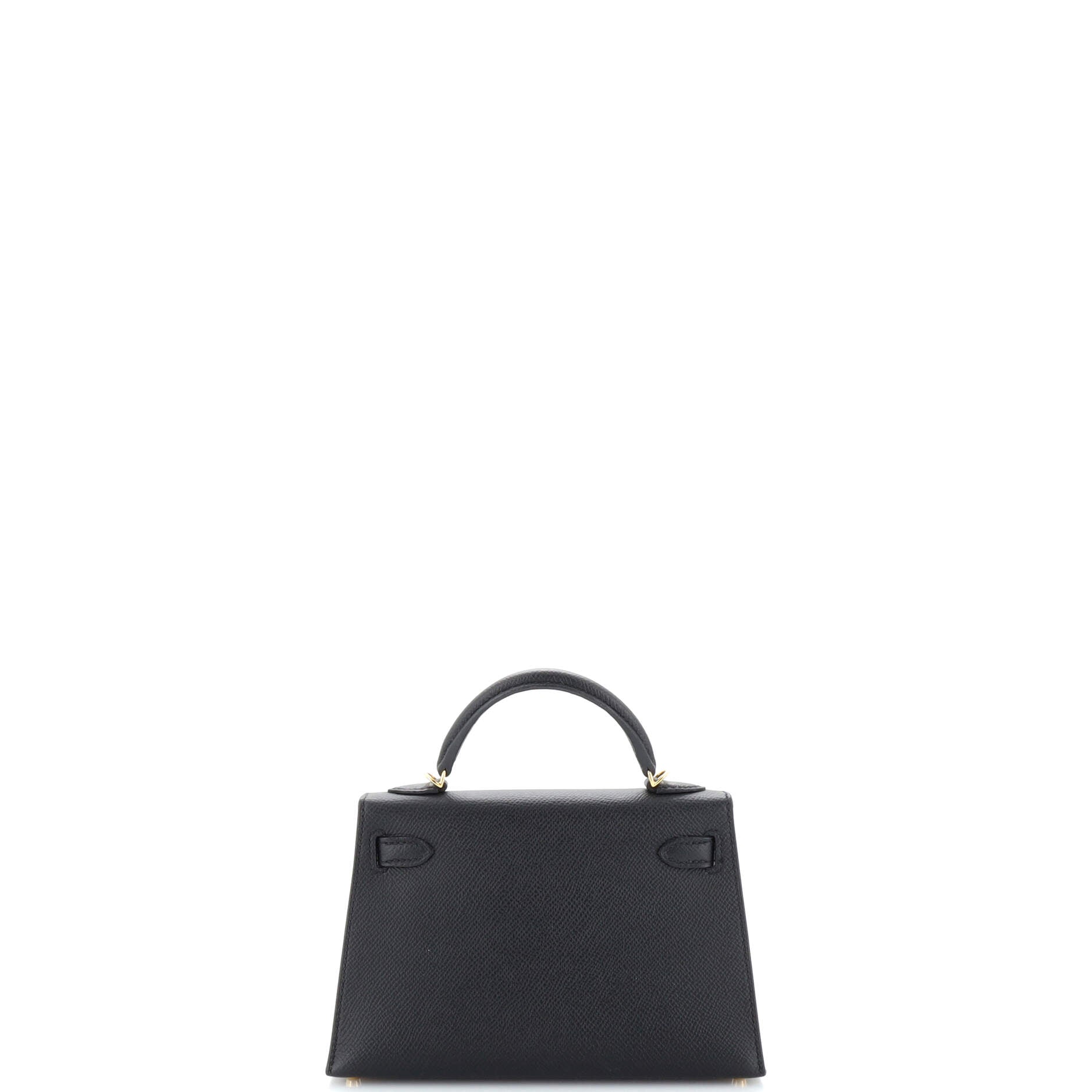 Kelly Mini II Bag Noir Epsom with Gold Hardware 20