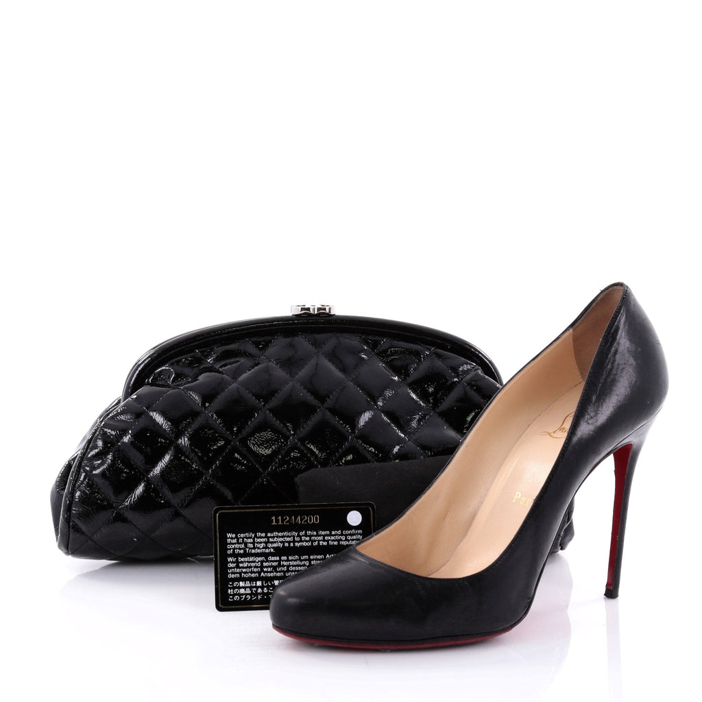 Timeless Clutch Quilted Patent