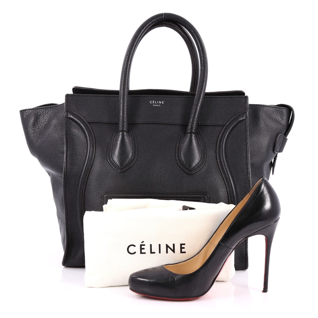 Luggage Handbag Grainy Leather Mini