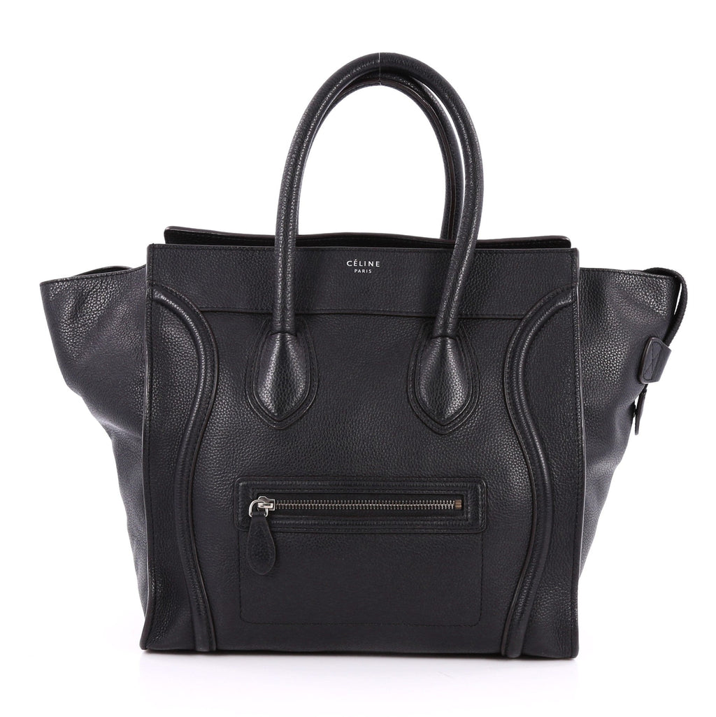 Luggage Handbag Grainy Leather Mini