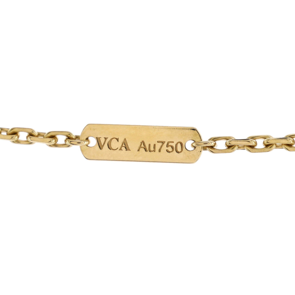 Magic Alhambra Pendant Necklace 18K Yellow Gold and Onyx