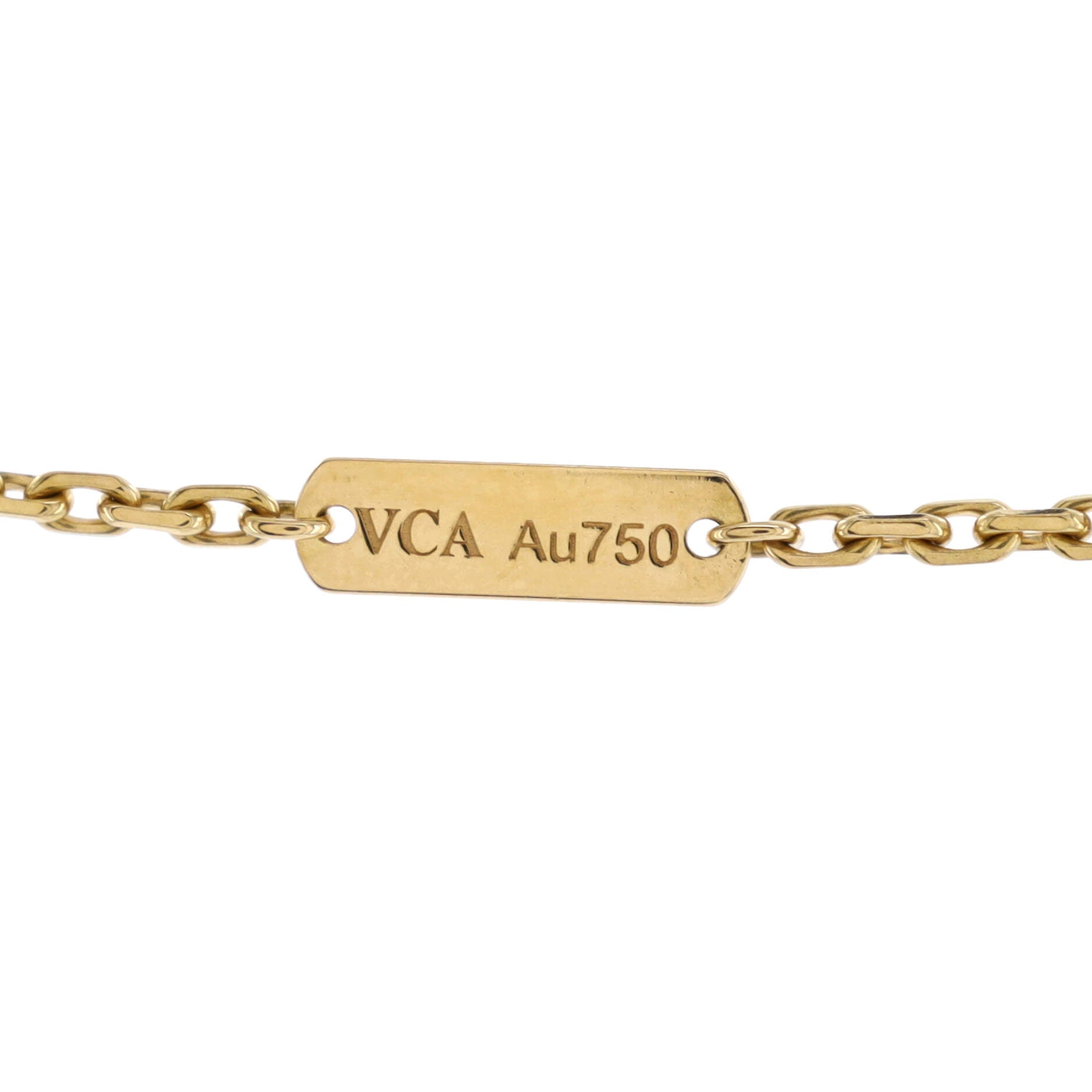 Magic Alhambra Pendant Necklace 18K Yellow Gold and Onyx