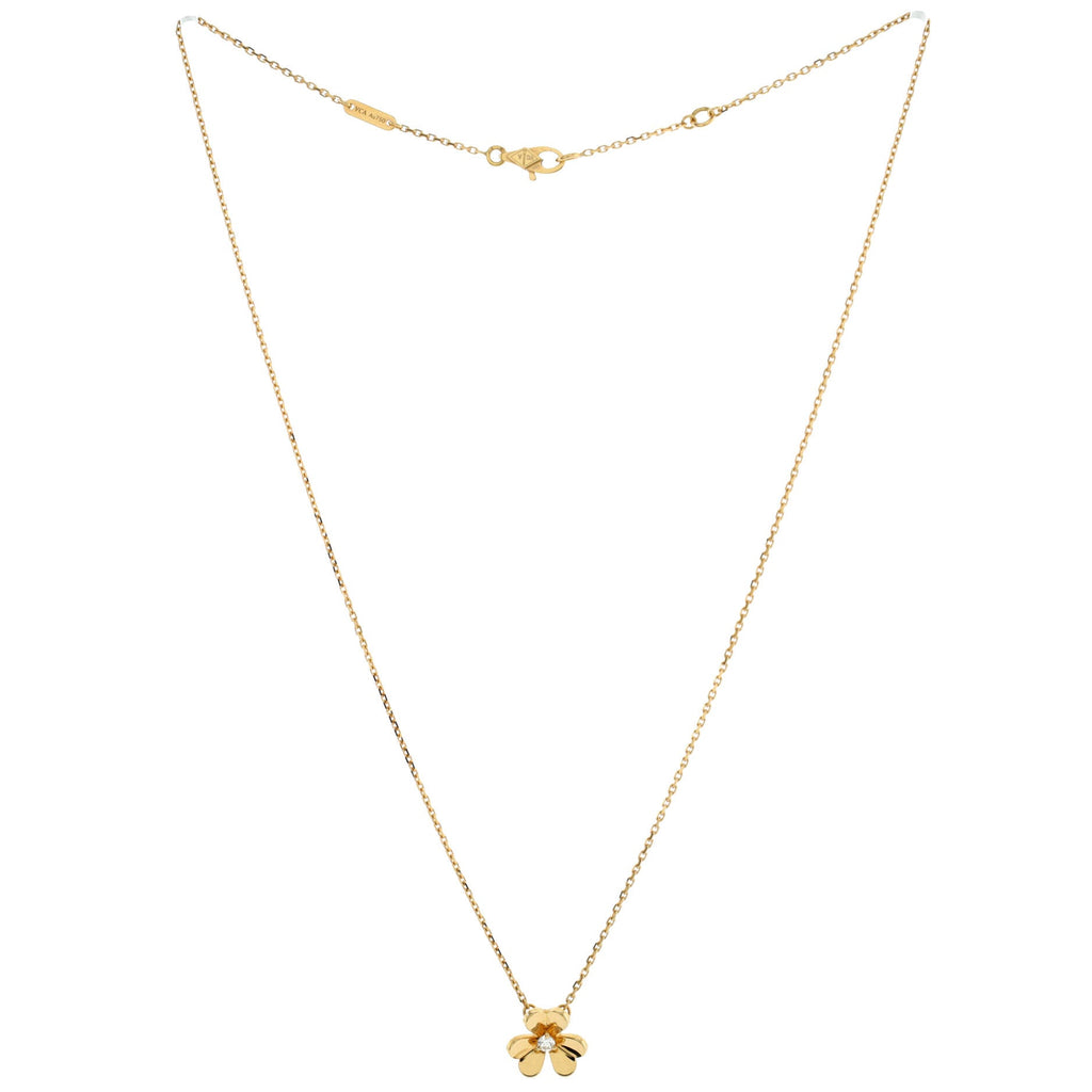 Frivole Pendant Necklace 18K Yellow Gold and Diamond Mini