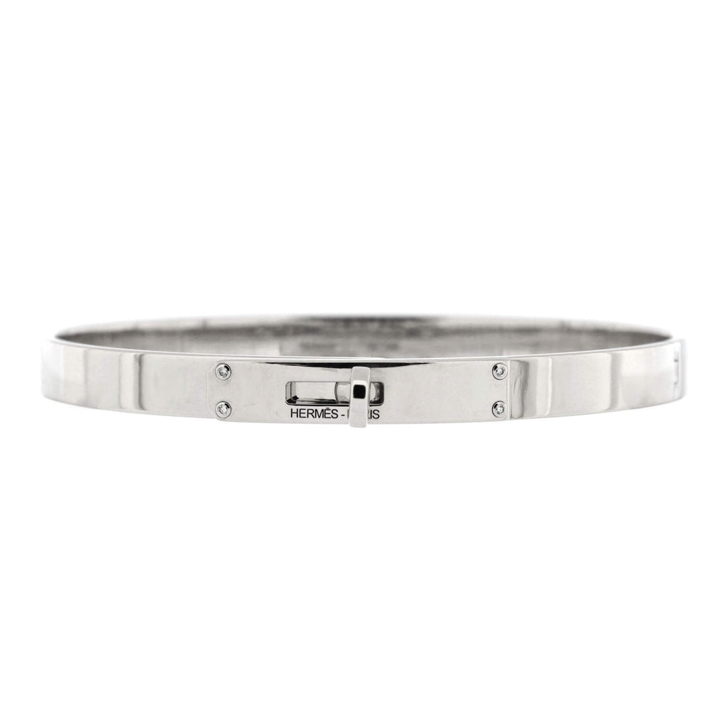 Kelly Bracelet 18K White Gold with 4 Diamonds Small