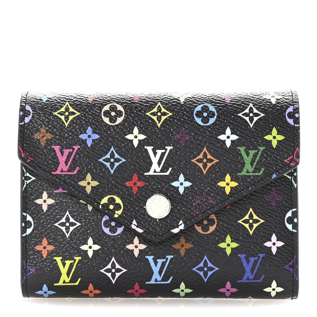 LV x TM Monogram Multicolor Victorine Wallet Black