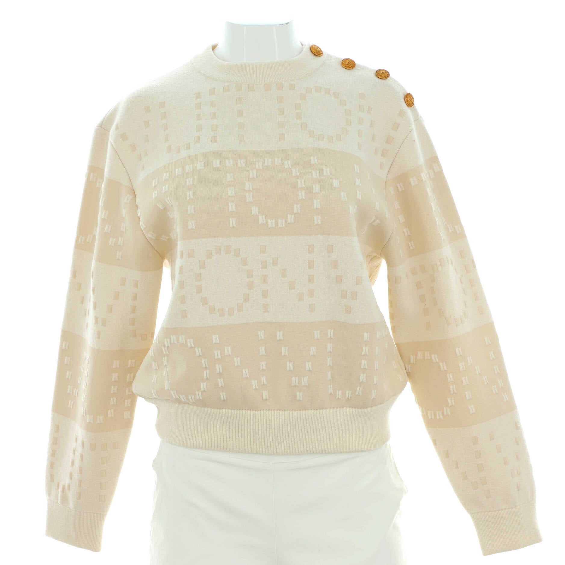 Women's Signature Chunky Stripes Pullover Wool Blend