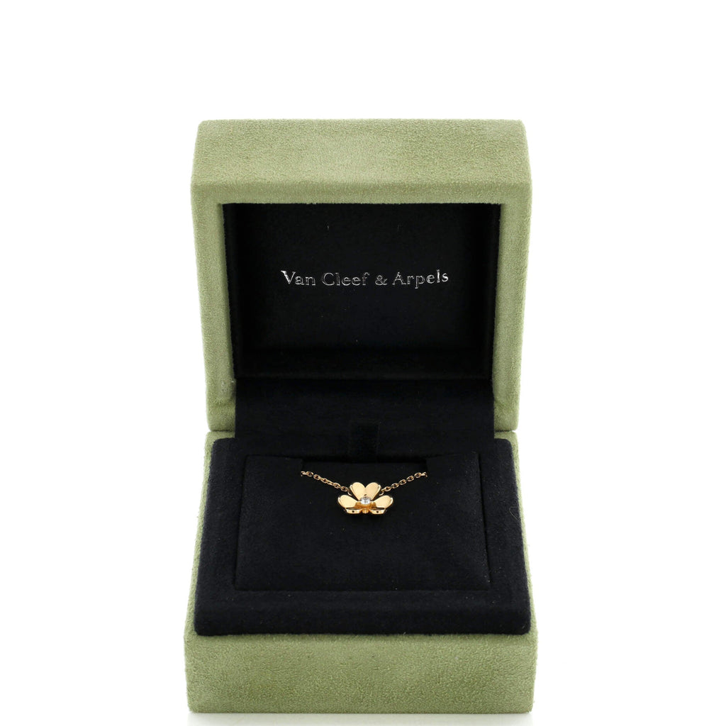 Frivole Pendant Necklace 18K Yellow Gold and Diamond Mini