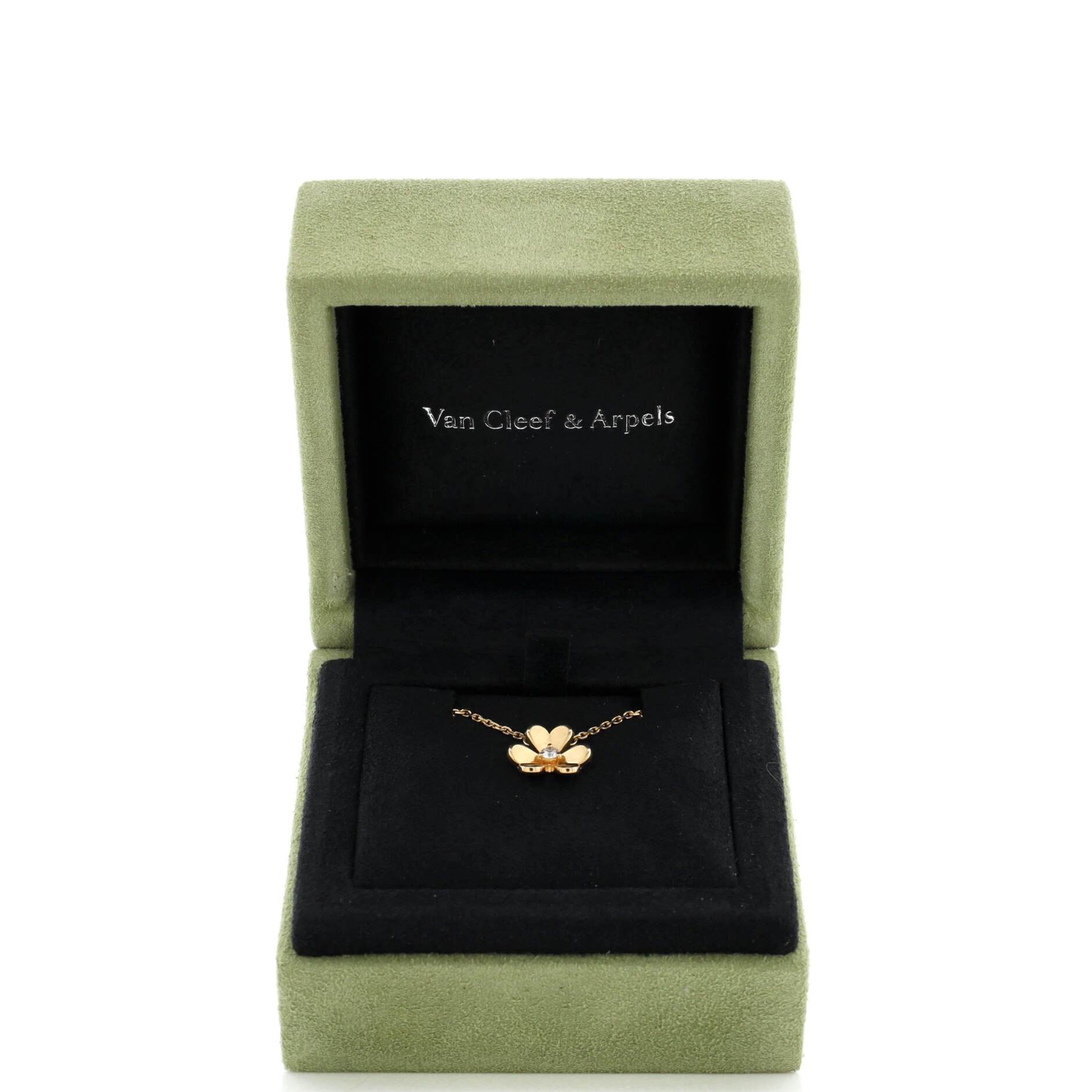 Frivole Pendant Necklace 18K Yellow Gold and Diamond Mini