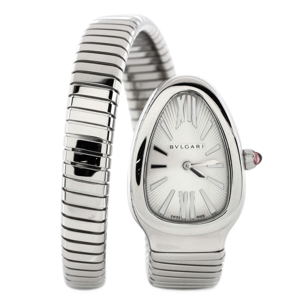 Serpenti Tubogas Single Spiral Quartz Watch Stainless Steel 23