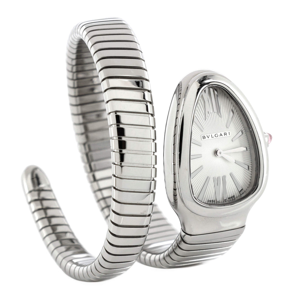Serpenti Tubogas Single Spiral Quartz Watch Stainless Steel 23