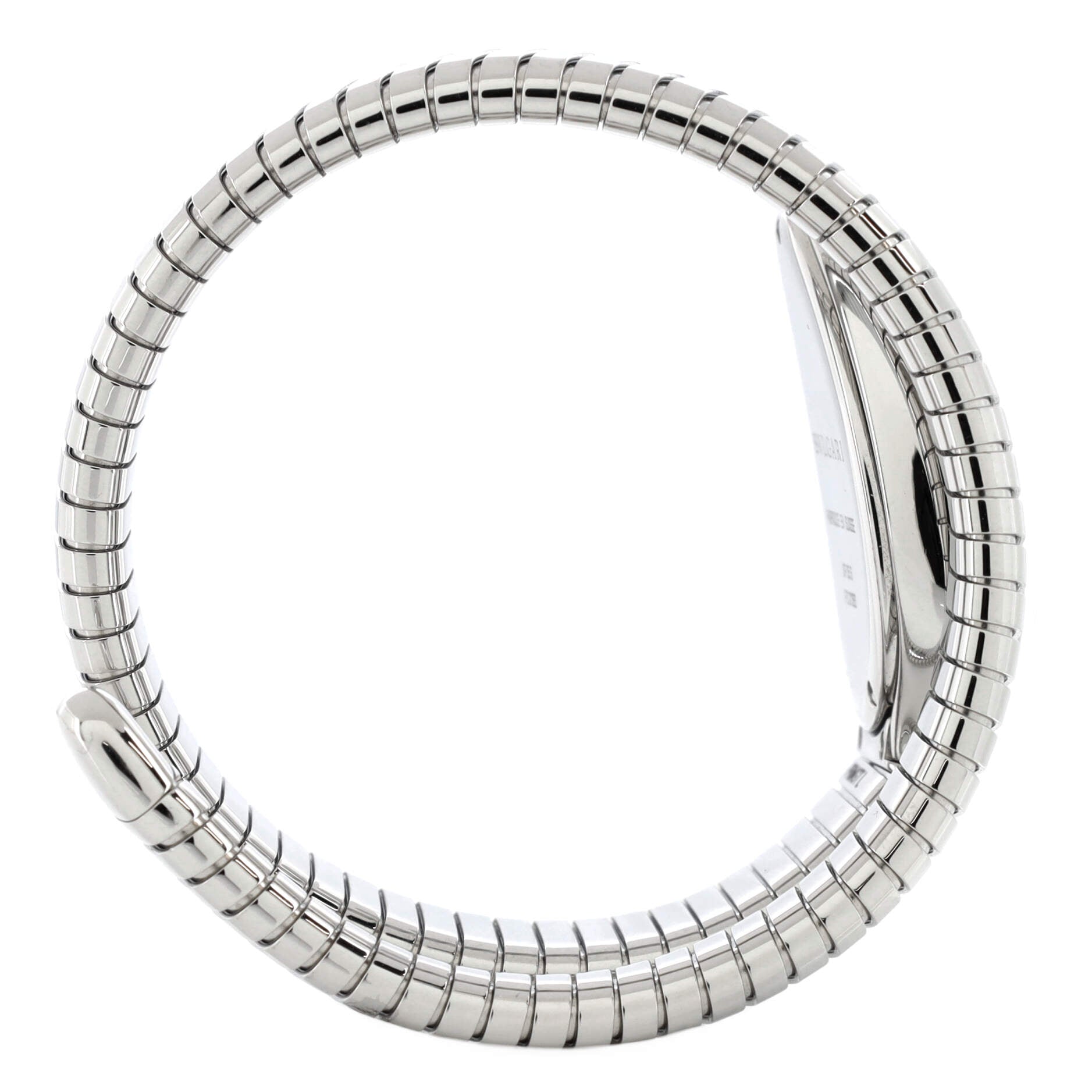 Serpenti Tubogas Single Spiral Quartz Watch Stainless Steel 23