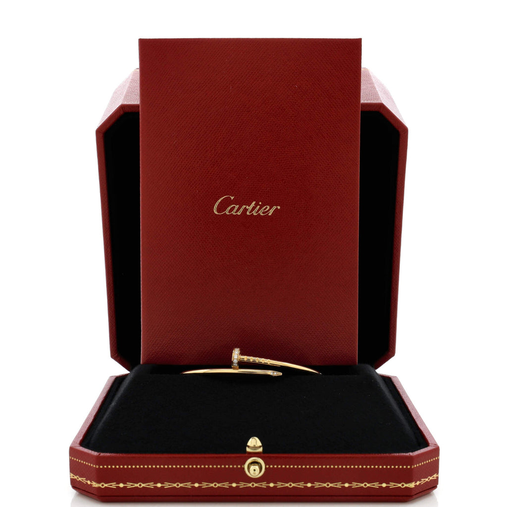 Juste un Clou Bracelet 18K Yellow Gold with Diamonds Small