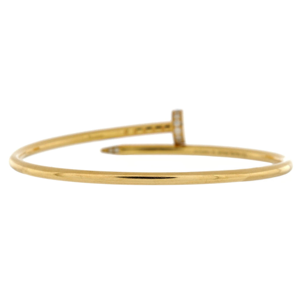 Juste un Clou Bracelet 18K Yellow Gold with Diamonds Small