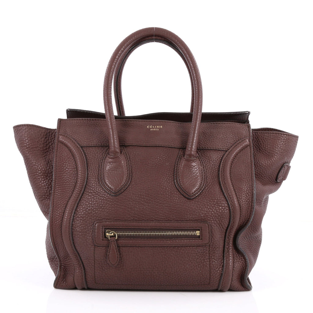 Luggage Handbag Grainy Leather Mini