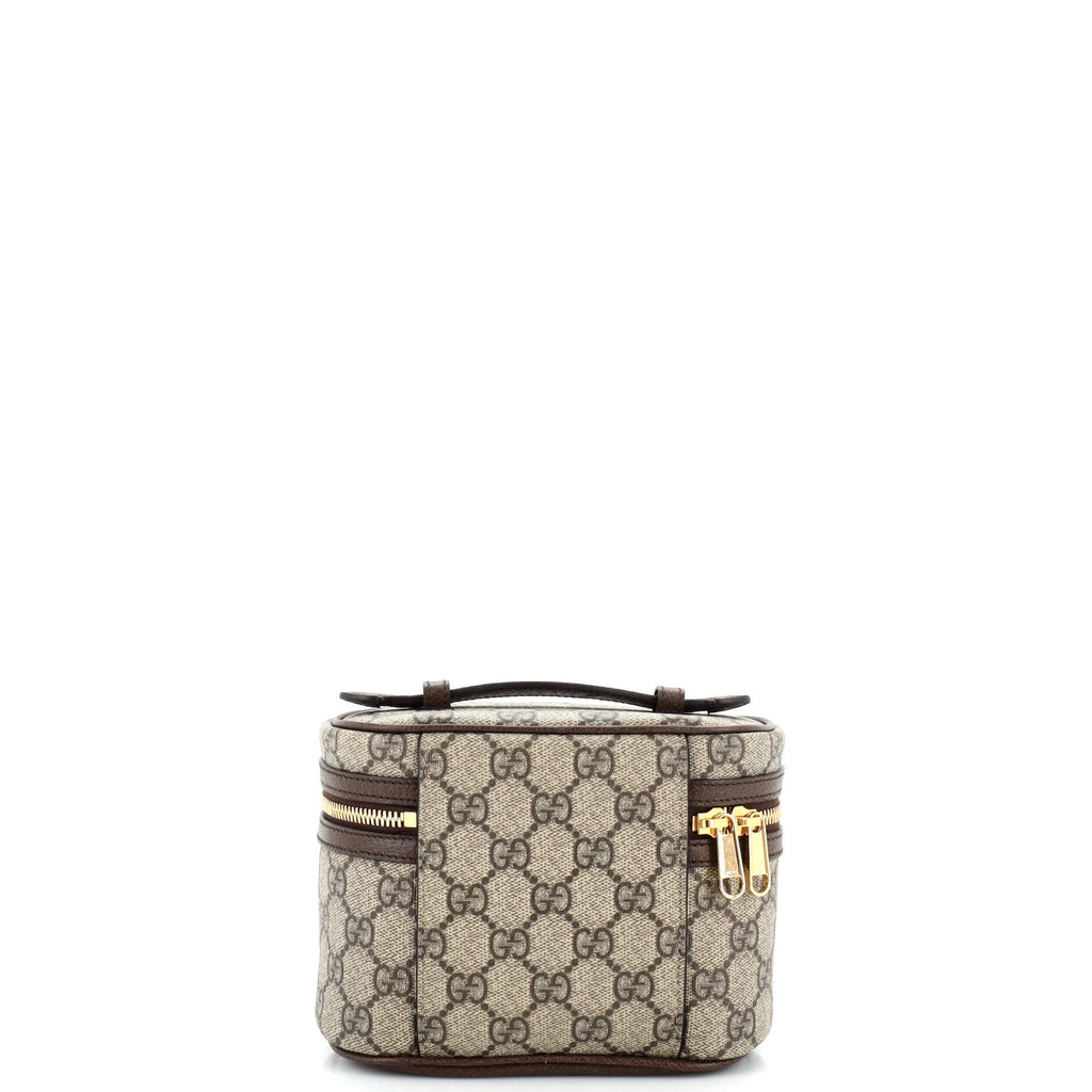 Ophidia Top Handle Cosmetic Case GG Coated Canvas Mini