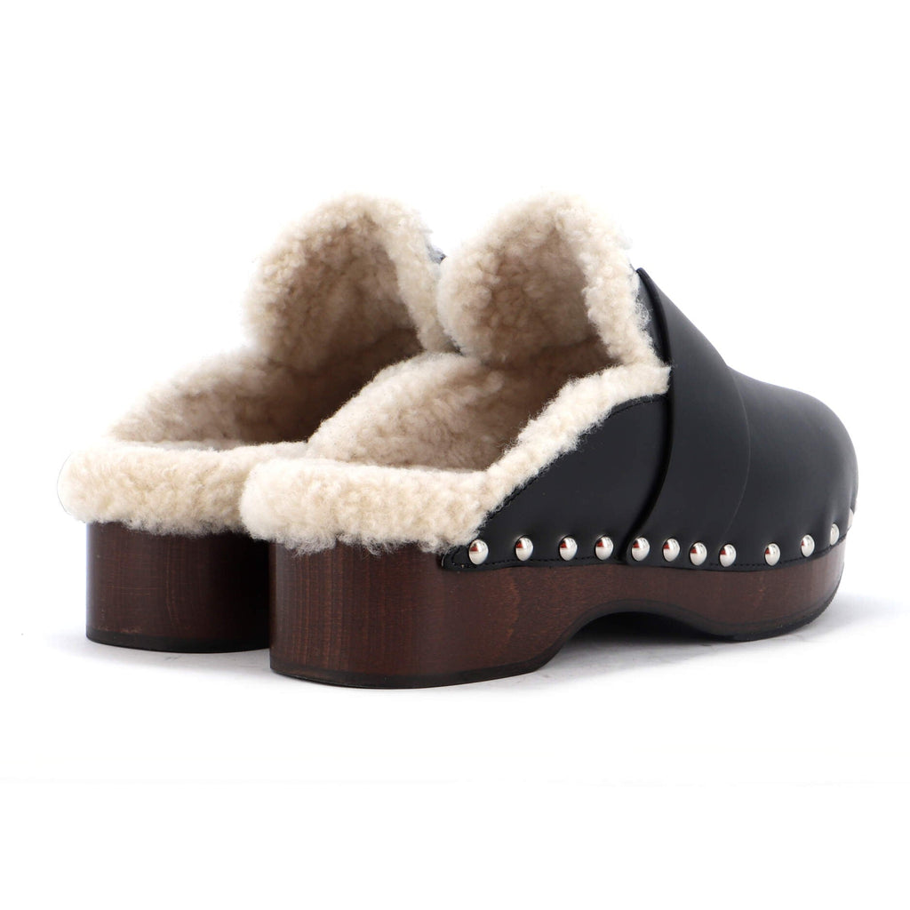 Women's Carlotta Mules Leather with Shearling