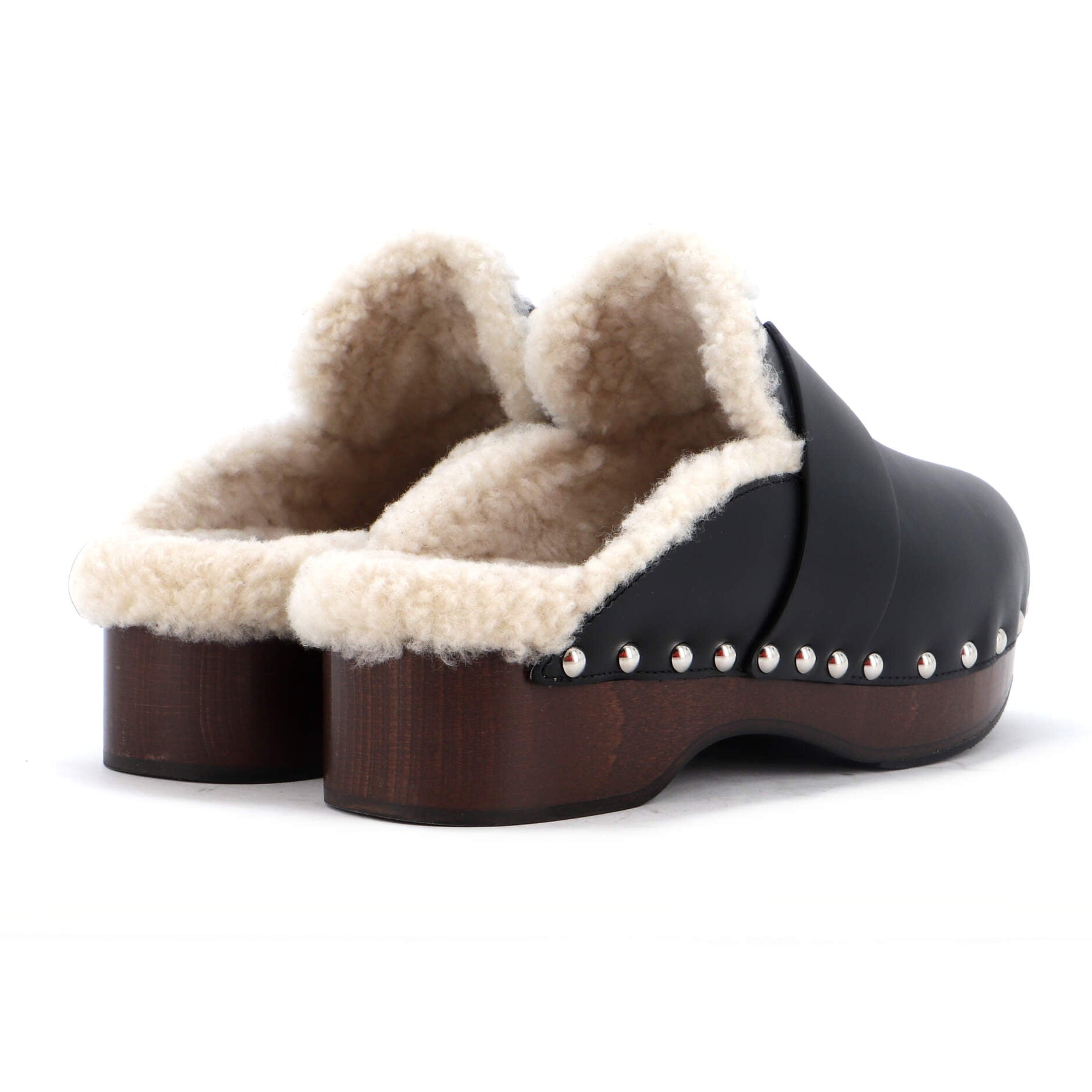 Women's Carlotta Mules Leather with Shearling