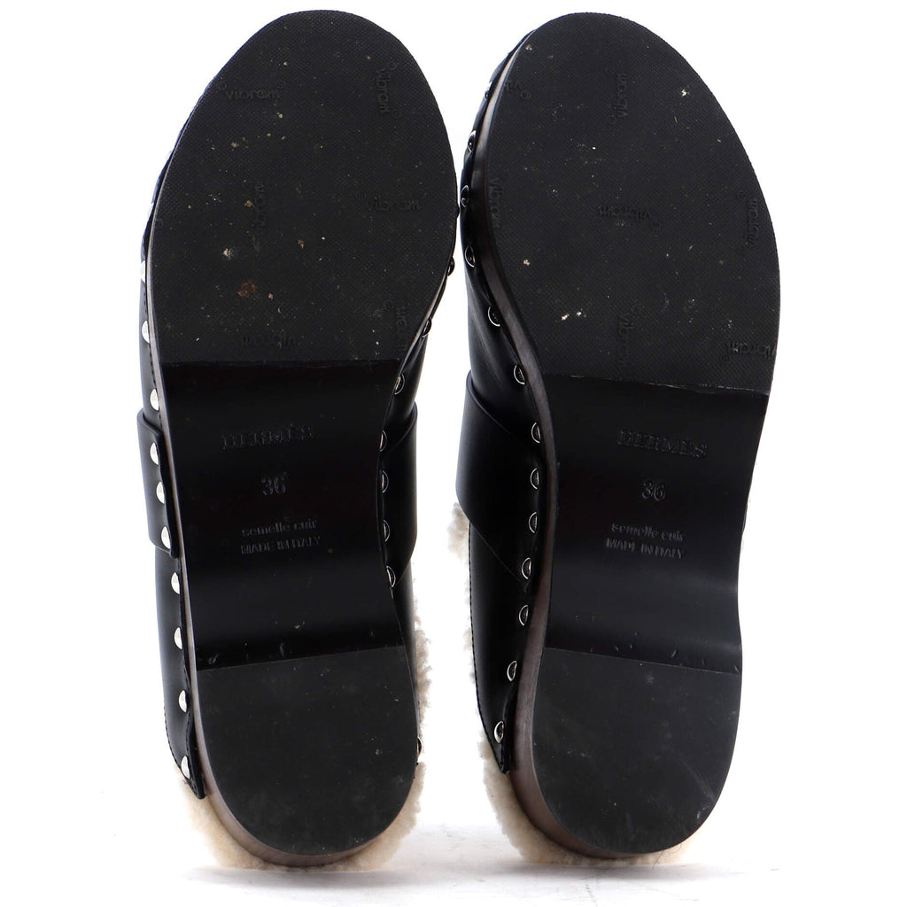 Women's Carlotta Mules Leather with Shearling