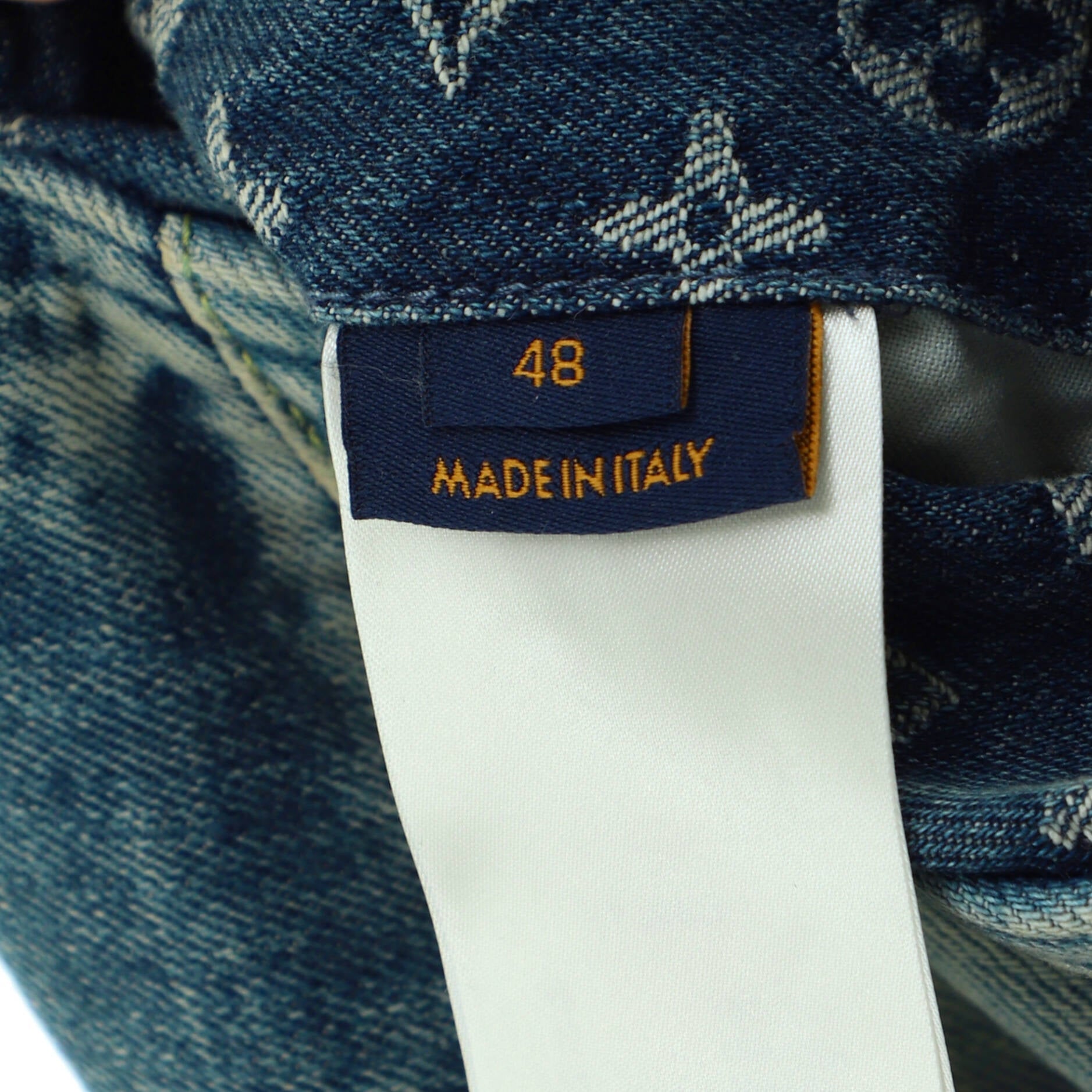 Men's Nigo Hooded Zip Jacket Monogram Patchwork Denim