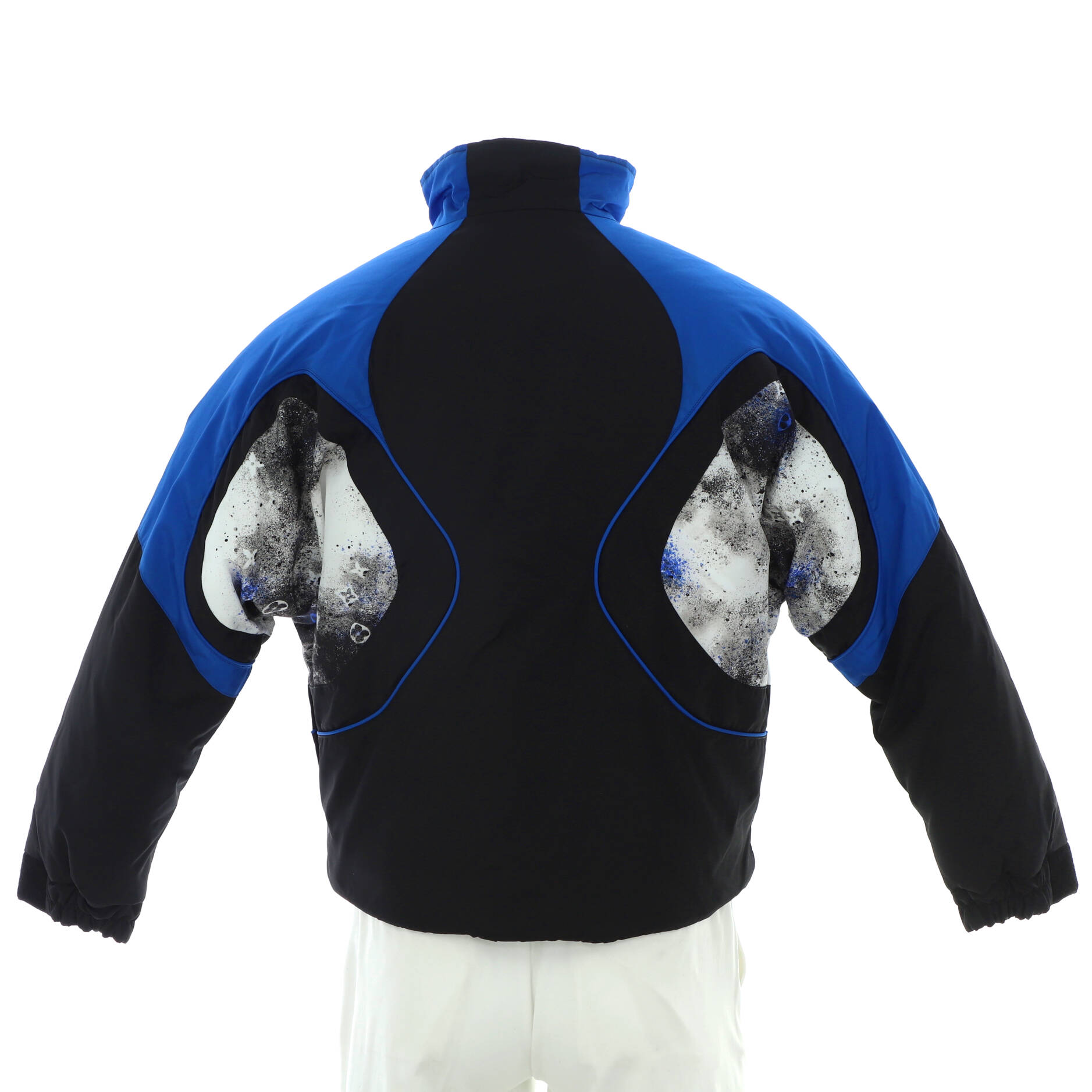 Men's Monogram Splatter Padded Blouson Jacket Nylon