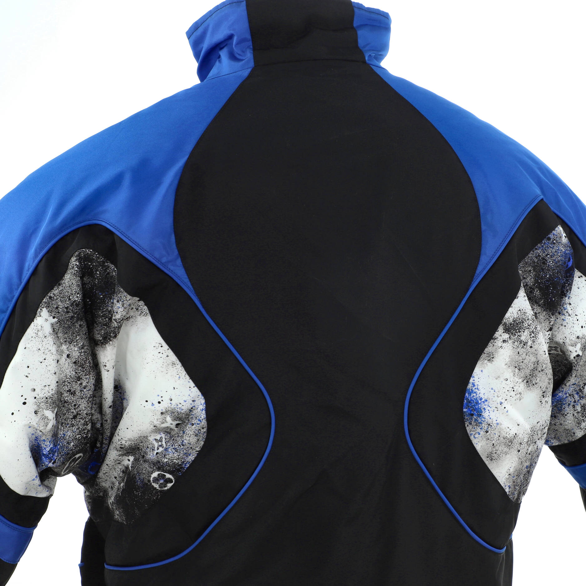 Men's Monogram Splatter Padded Blouson Jacket Nylon