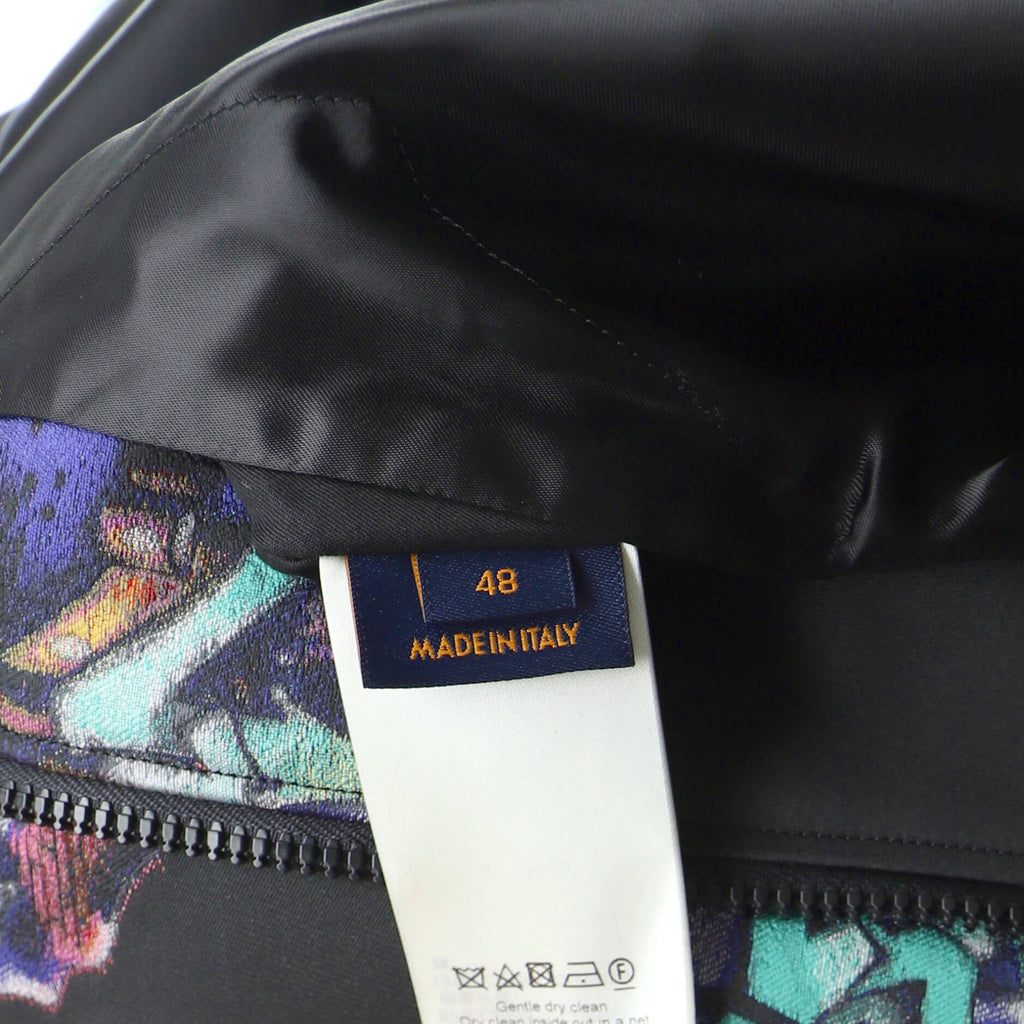 Men's Graffiti Logo Blouson Jacket Printed Nylon