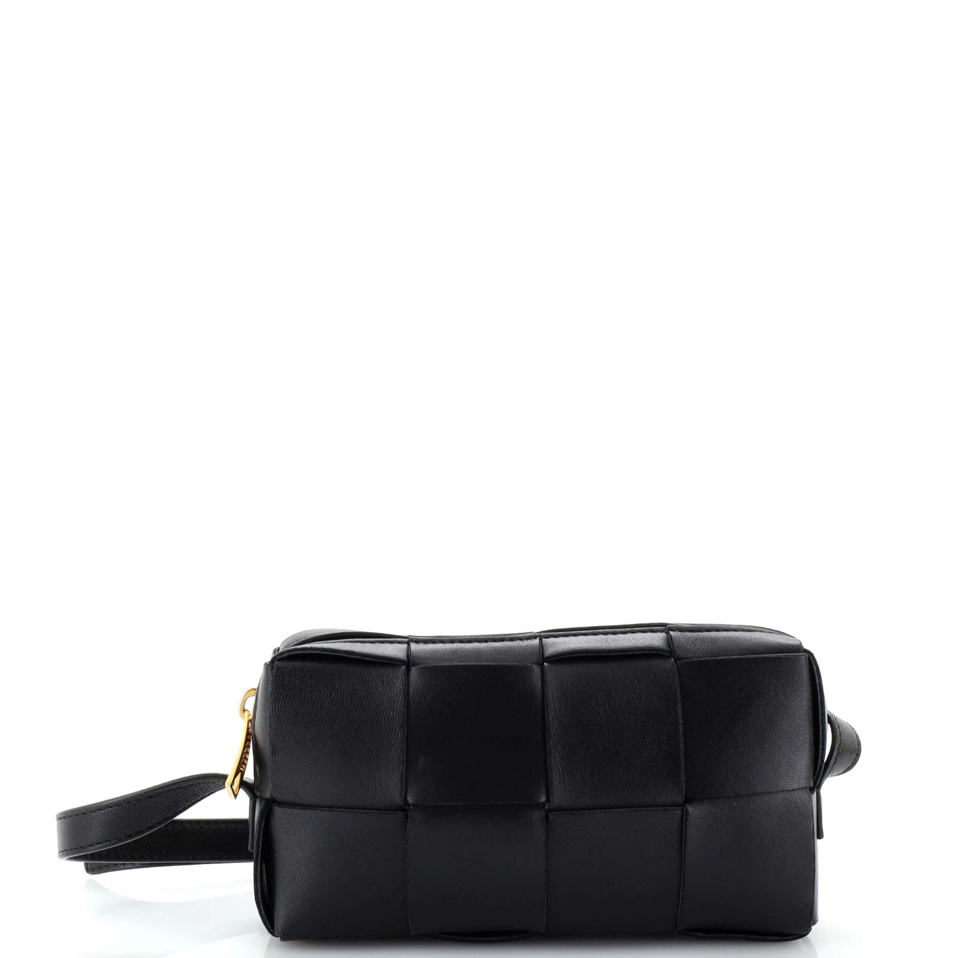 Brick Cassette Shoulder Bag Maxi Intrecciato Leather Mini