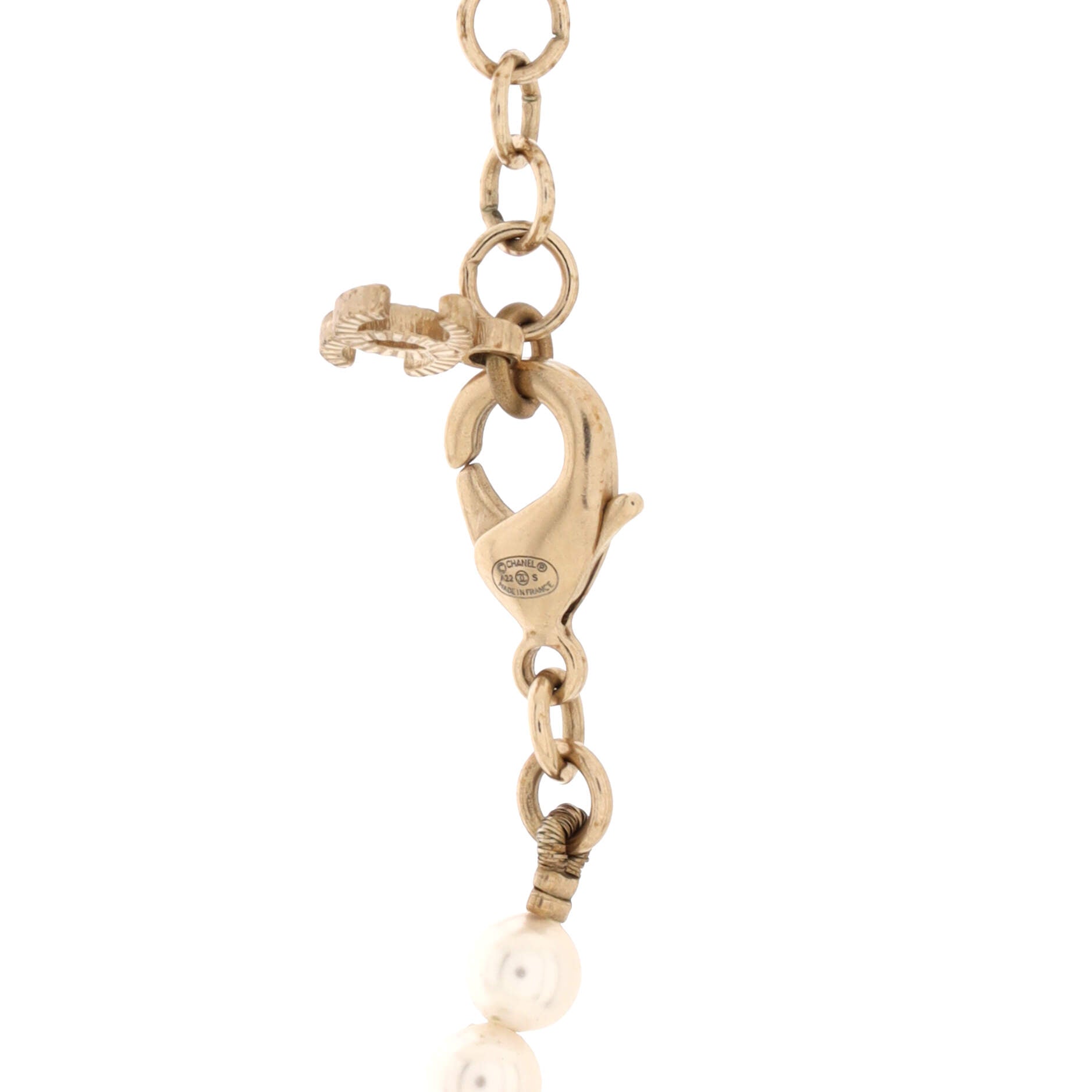 Bow Choker Chain Necklace Metal with Leather and Faux Pearls