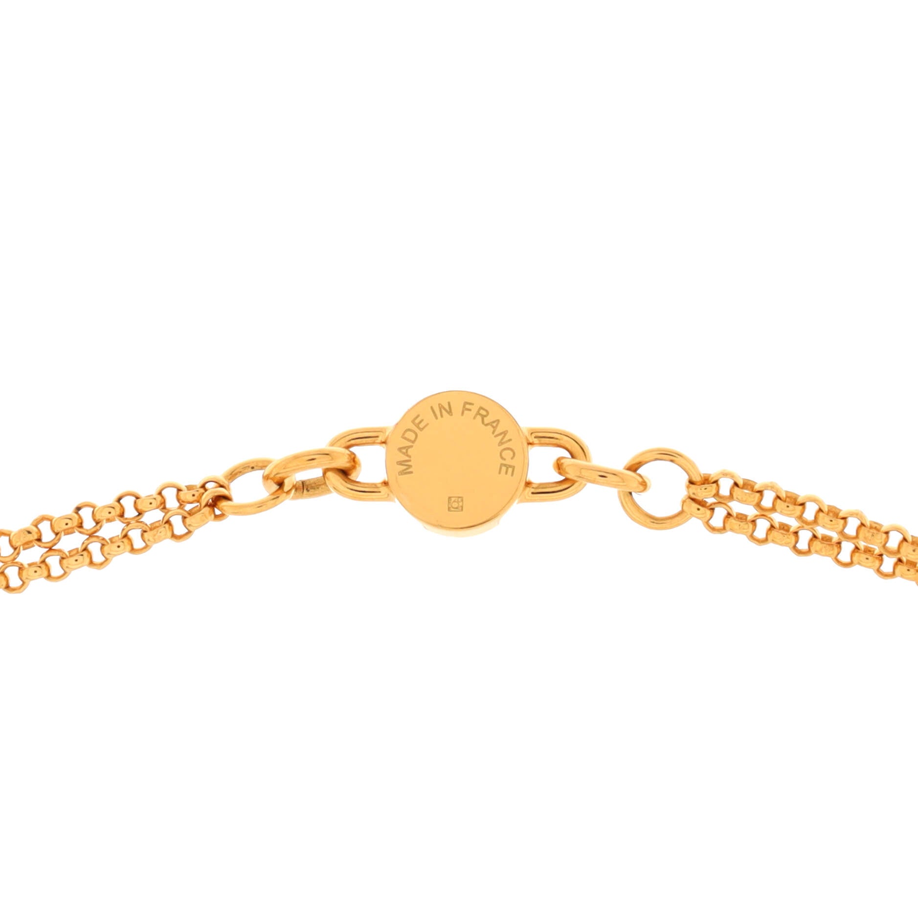 Charniere Pendant Necklace Leather and Metal