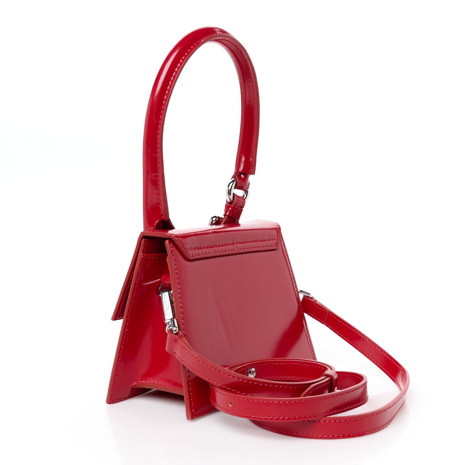 Glazed Calfskin Le Chiquito Boucle Moyen Red