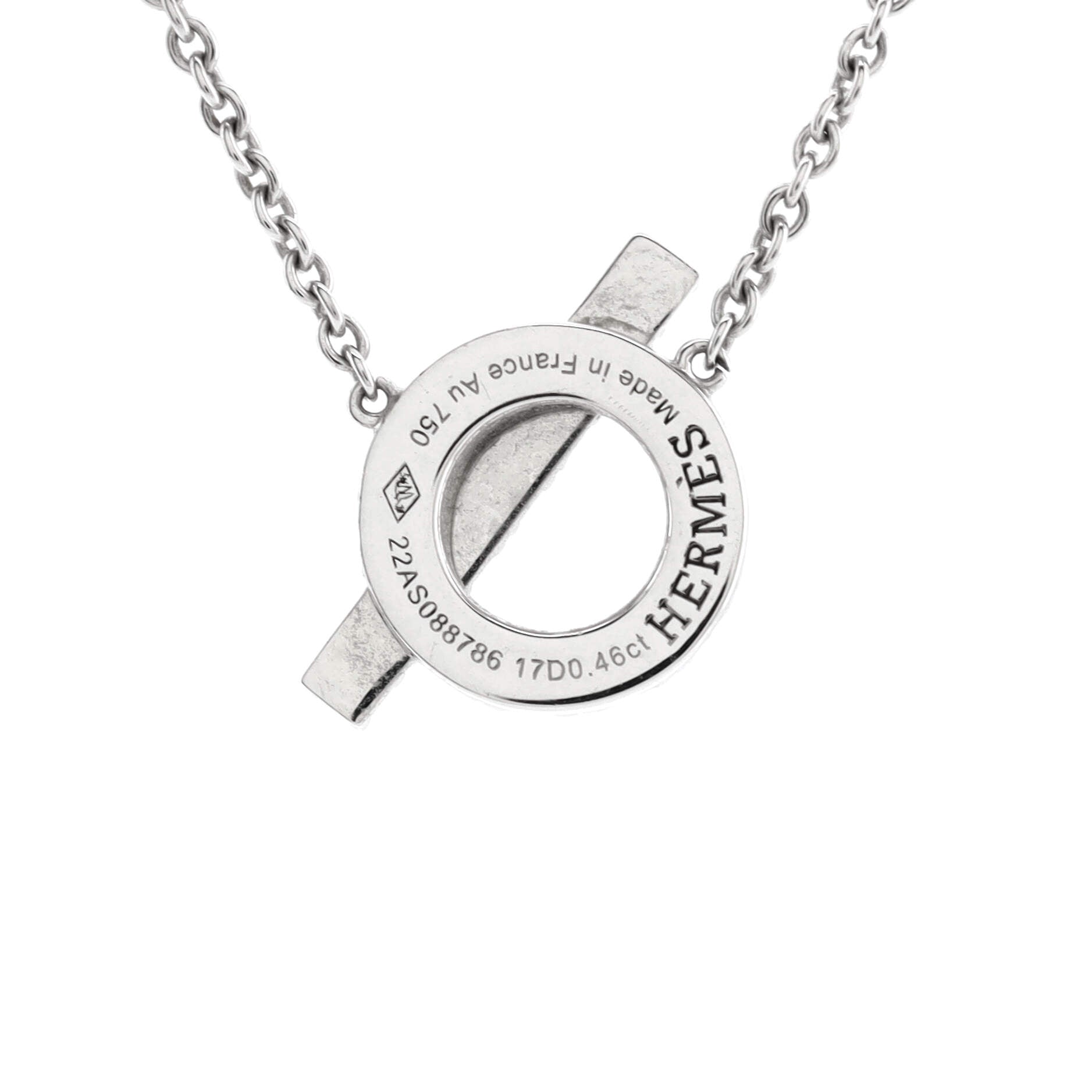 Finesse Pendant Necklace 18K White Gold and Diamonds