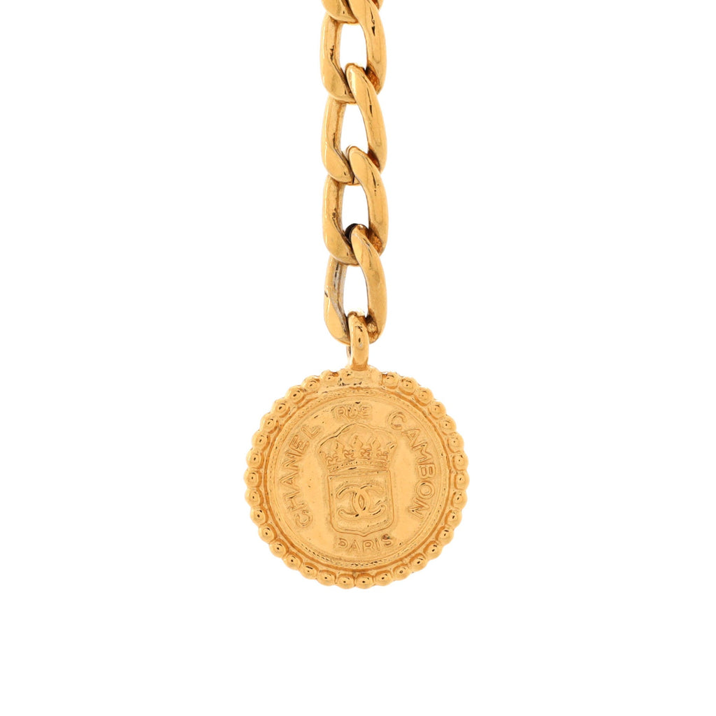 Vintage Medallion Chain Belt Metal 80