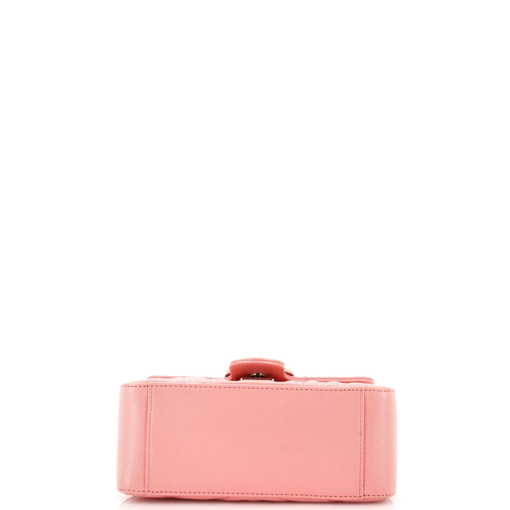 GG Marmont Top Handle Flap Bag Matelasse Leather Mini