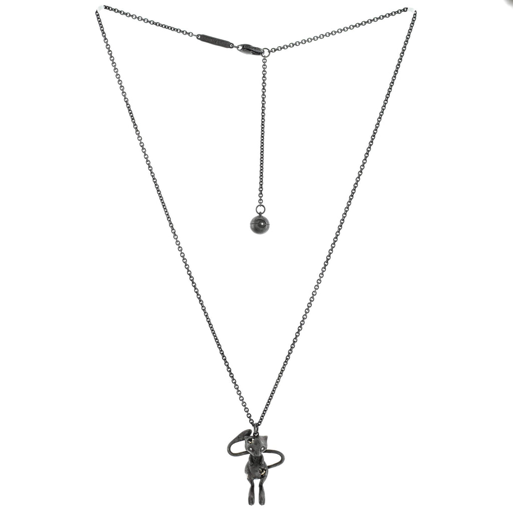 x Arsham Studio Pokémon Mew Pendant Necklace Oxidized Sterling Silver with Diamonds