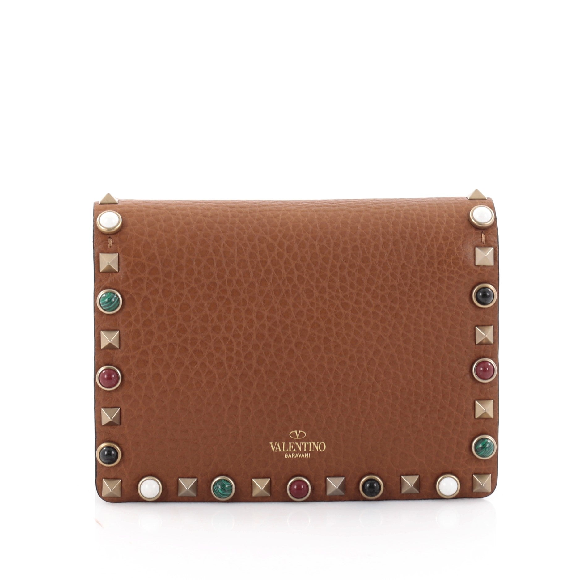 Rolling Rockstud Pouch Crossbody Bag Leather Mini